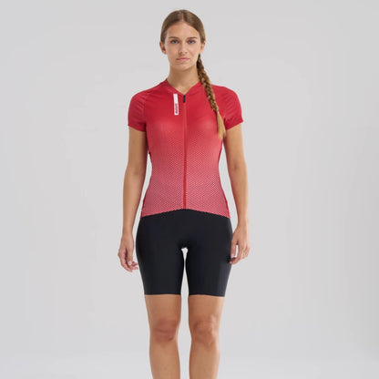 Wielrenshirt MAVIC AKSIUM Korte Mouwen Dames Rood