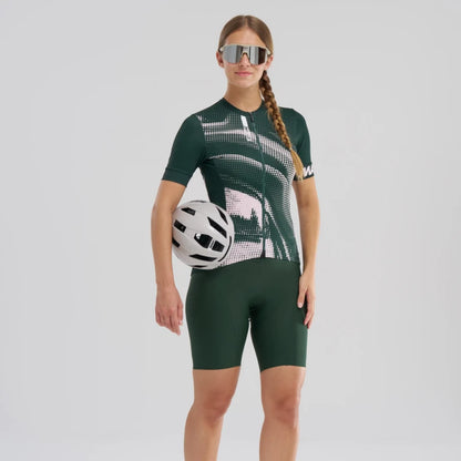 Shirt MAVIC AKSIUM GRAPHIC Korte Mouwen Dames Kaki/Roze
