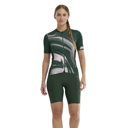 Shirt MAVIC AKSIUM GRAPHIC Korte Mouwen Dames Kaki/Roze