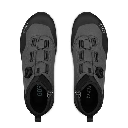 MTB-schoenen FIZIK WINTER TERRA NANUQ GTX FLAT Zwart/Grijs