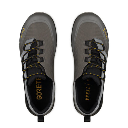 MTB-schoenen FIZIK TERRA ERGOLACE GTX FLAT Zwart/Grijs