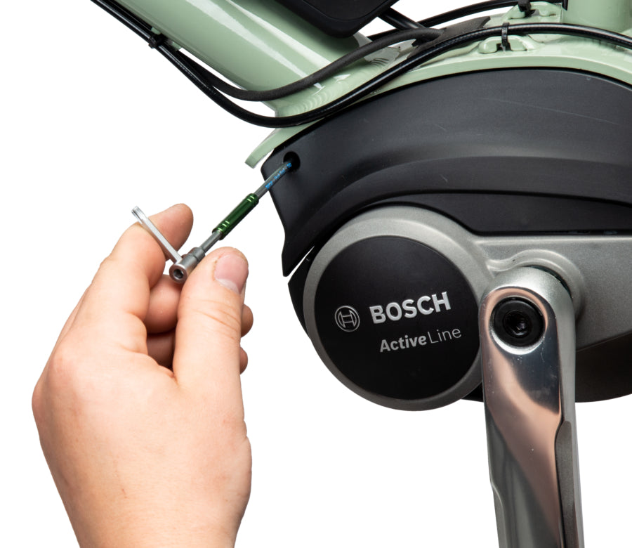 Park Tool THT utilisée sur un moteur d'e-bike
