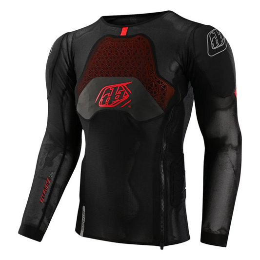 TROY LEE DESIGNS STAGE GHOST D3O Beschermend T-shirt Lange Mouw Zwart