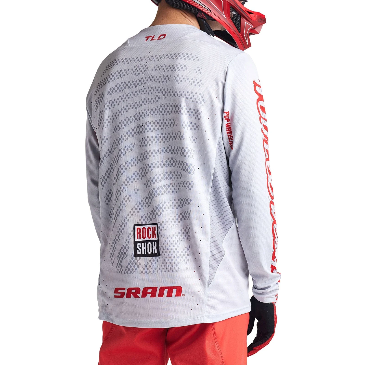 Maillot TROY LEE DESIGNS SPRINT SRAM  Manches Longues Blanc
