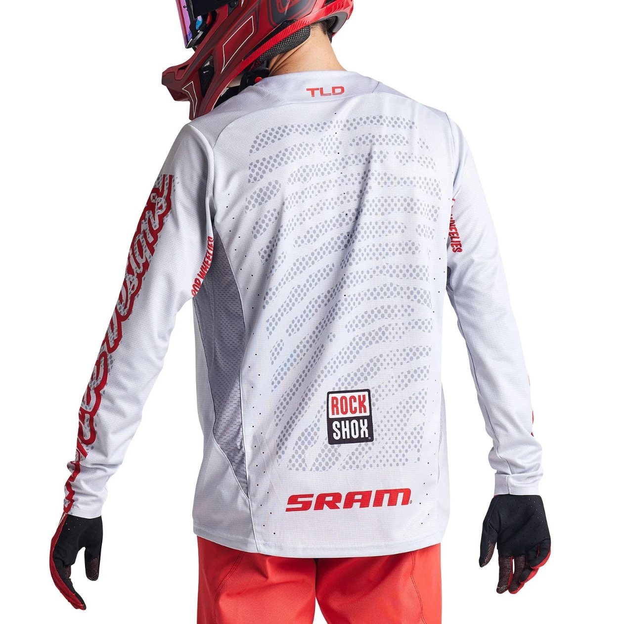 Maillot TROY LEE DESIGNS SPRINT SRAM  Manches Longues Blanc