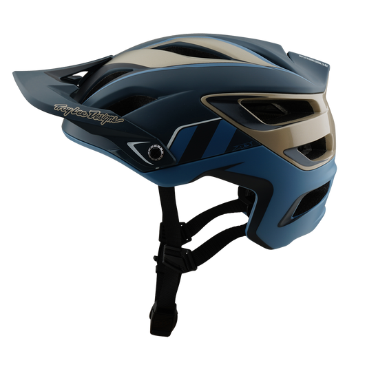 Troy Lee Design A3 MIPS MTB Helm Blauw/Goud