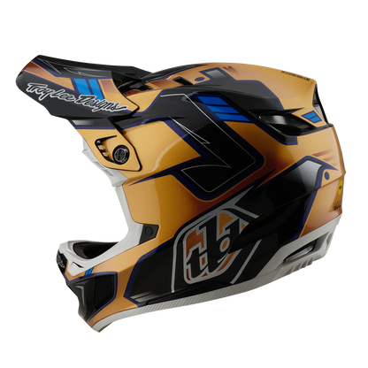 Casque VTT TROY LEE DESIGNS D4 COMPOSITE MIPS ROYALTY Noir/Or