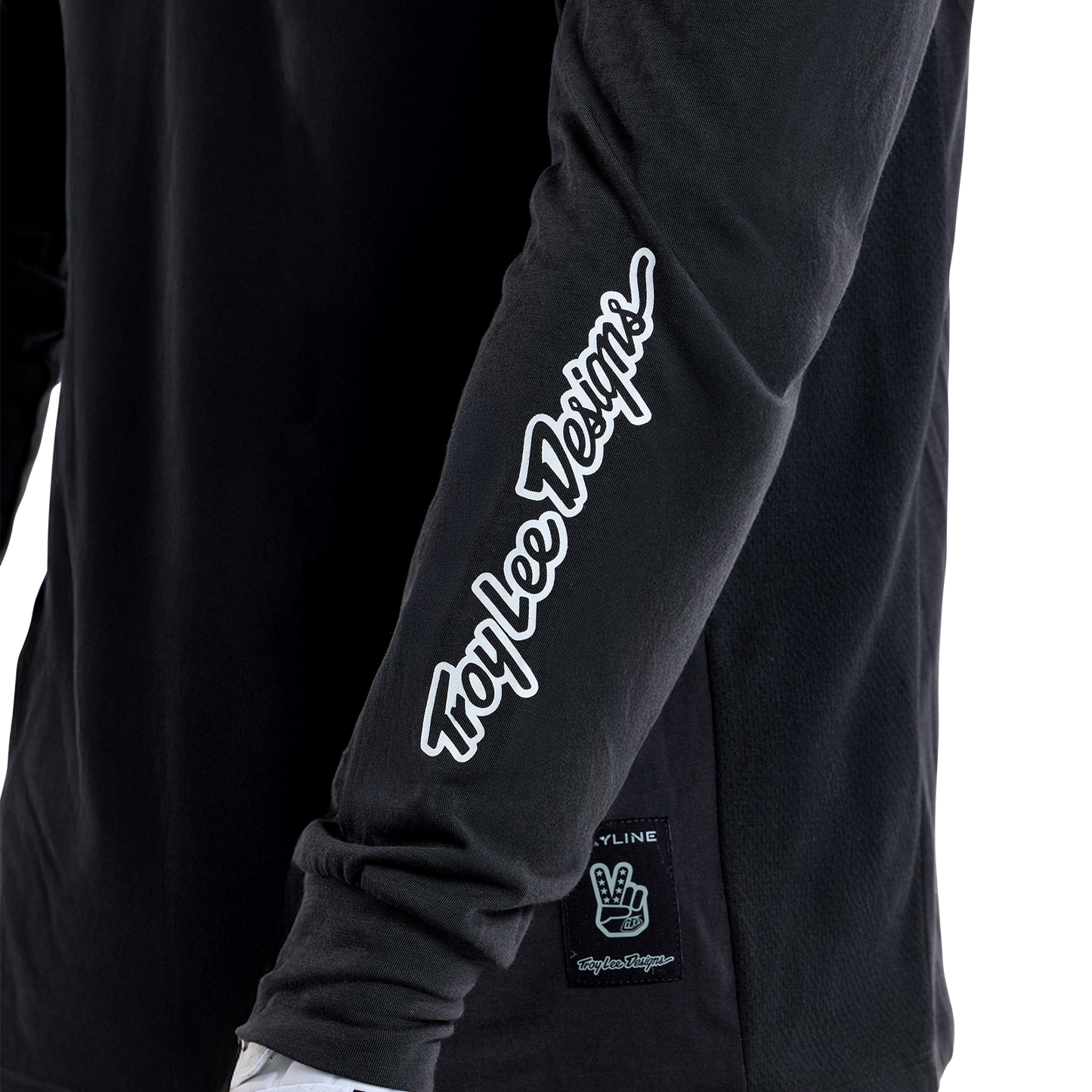 TROY LEE DESIGNS SKYLINE RIDE TEE SIGNATURE Jersey Lange Mouw Zwart 2025