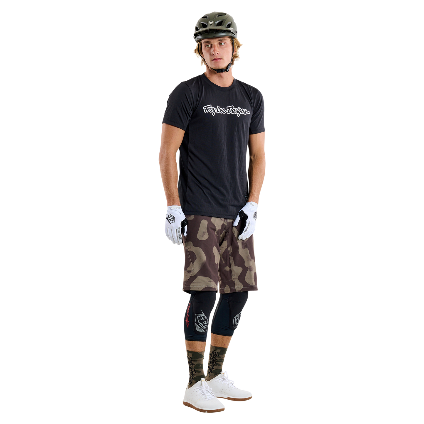 Maillot TROY LEE DESIGNS SKYLINE RIDE TEE SIGNATURE Manches Courtes Noir 2025