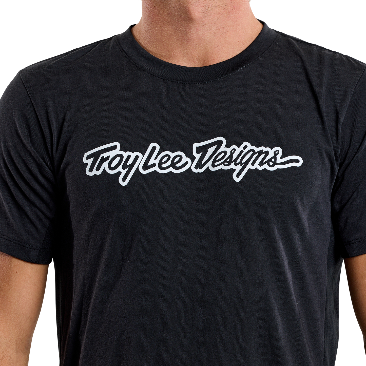 Maillot TROY LEE DESIGNS SKYLINE RIDE TEE SIGNATURE Manches Courtes Noir 2025