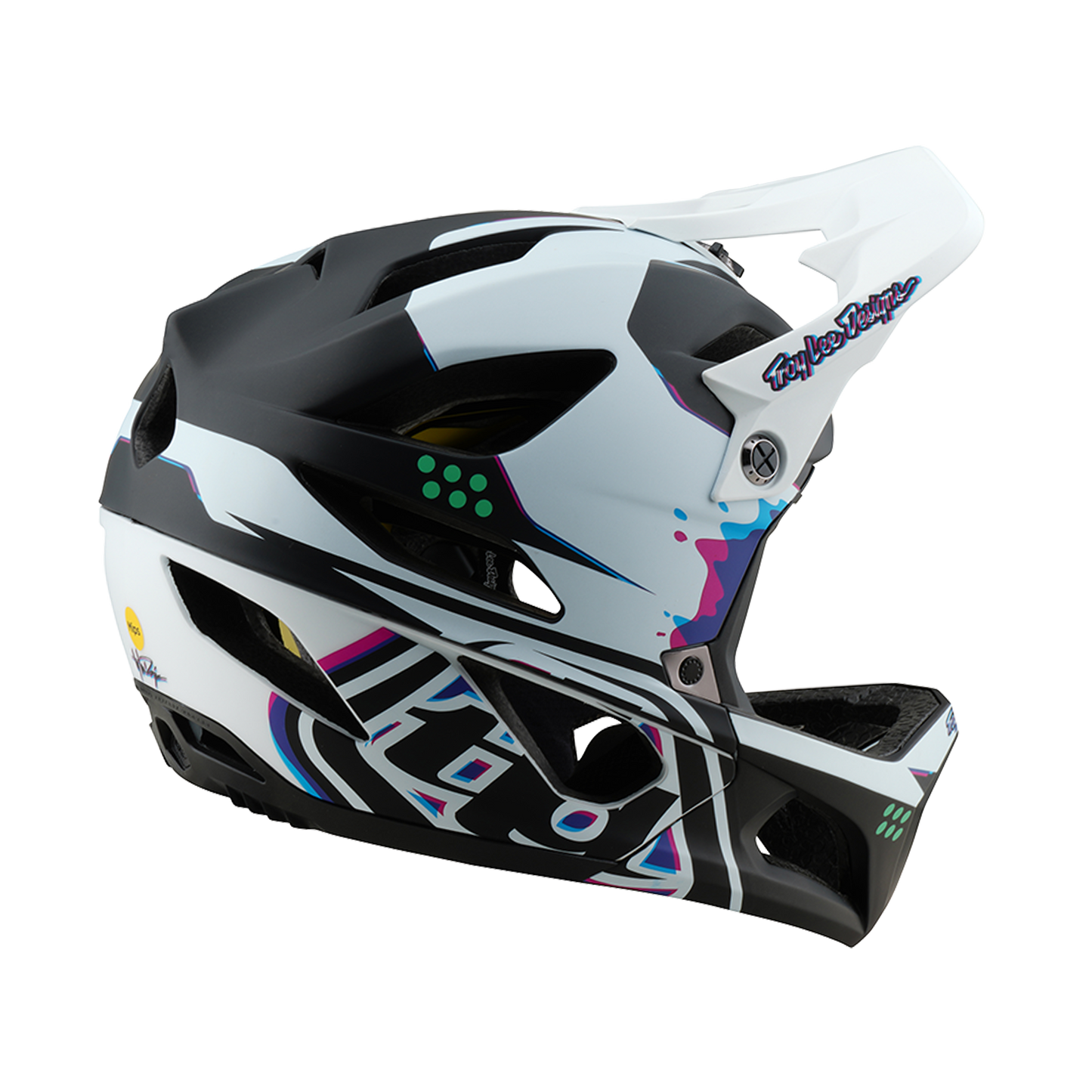 Troy Lee Design STAGE MIPS MTB Helm Zwart/Wit