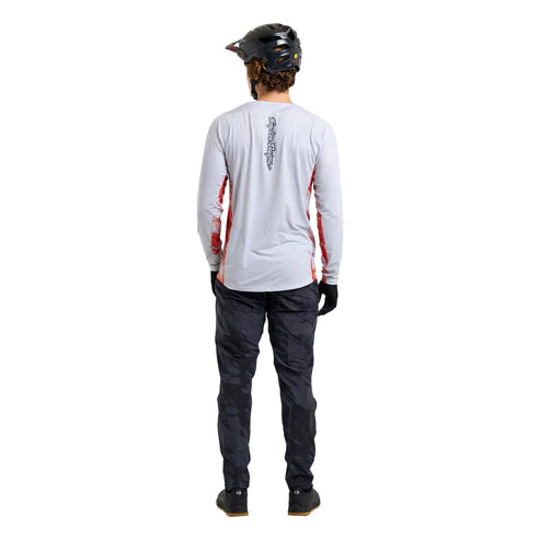 TROY LEE DESIGNS SKYLINE Lange Mouw Jersey Wit/Rood