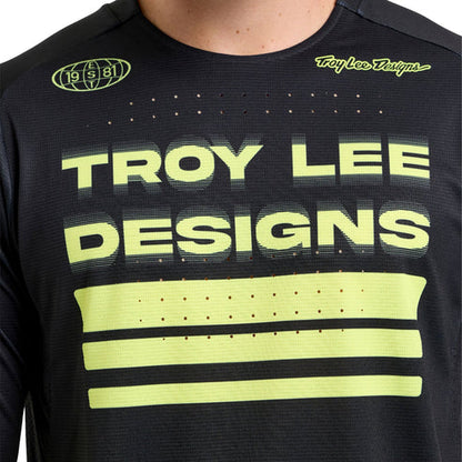 TROY LEE DESIGNS SPRINT Shirt Lange Mouwen Zwart/Geel