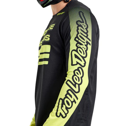 TROY LEE DESIGNS SPRINT Shirt Lange Mouwen Zwart/Geel