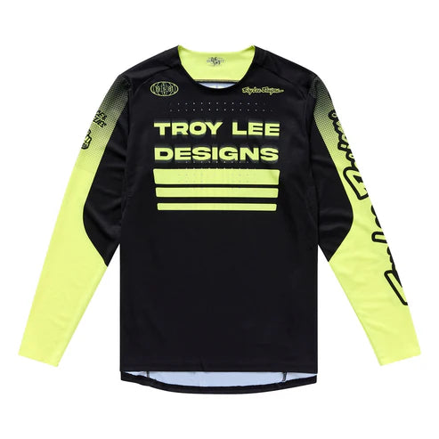 Maillot TROY LEE DESIGNS SPRINT Manches Longues Noir/Jaune