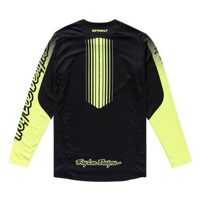 TROY LEE DESIGNS SPRINT Shirt Lange Mouwen Zwart/Geel