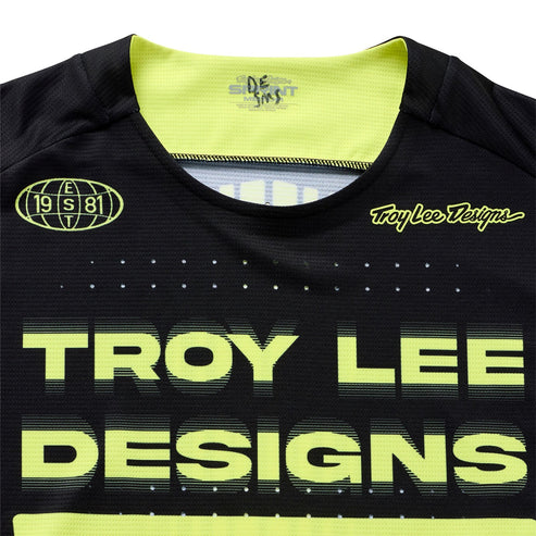 Maillot TROY LEE DESIGNS SPRINT Manches Longues Noir/Jaune