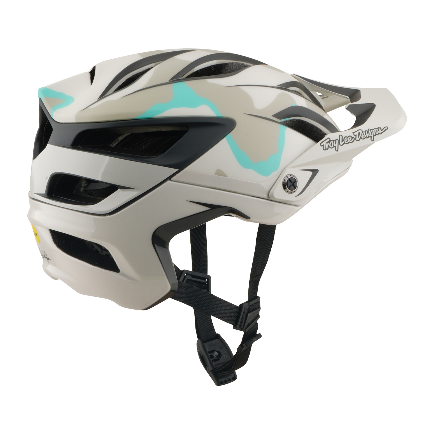 Casque VTT TROY LEE DESIGNS A3 MIPS HALO PUMICE Blanc/Camo
