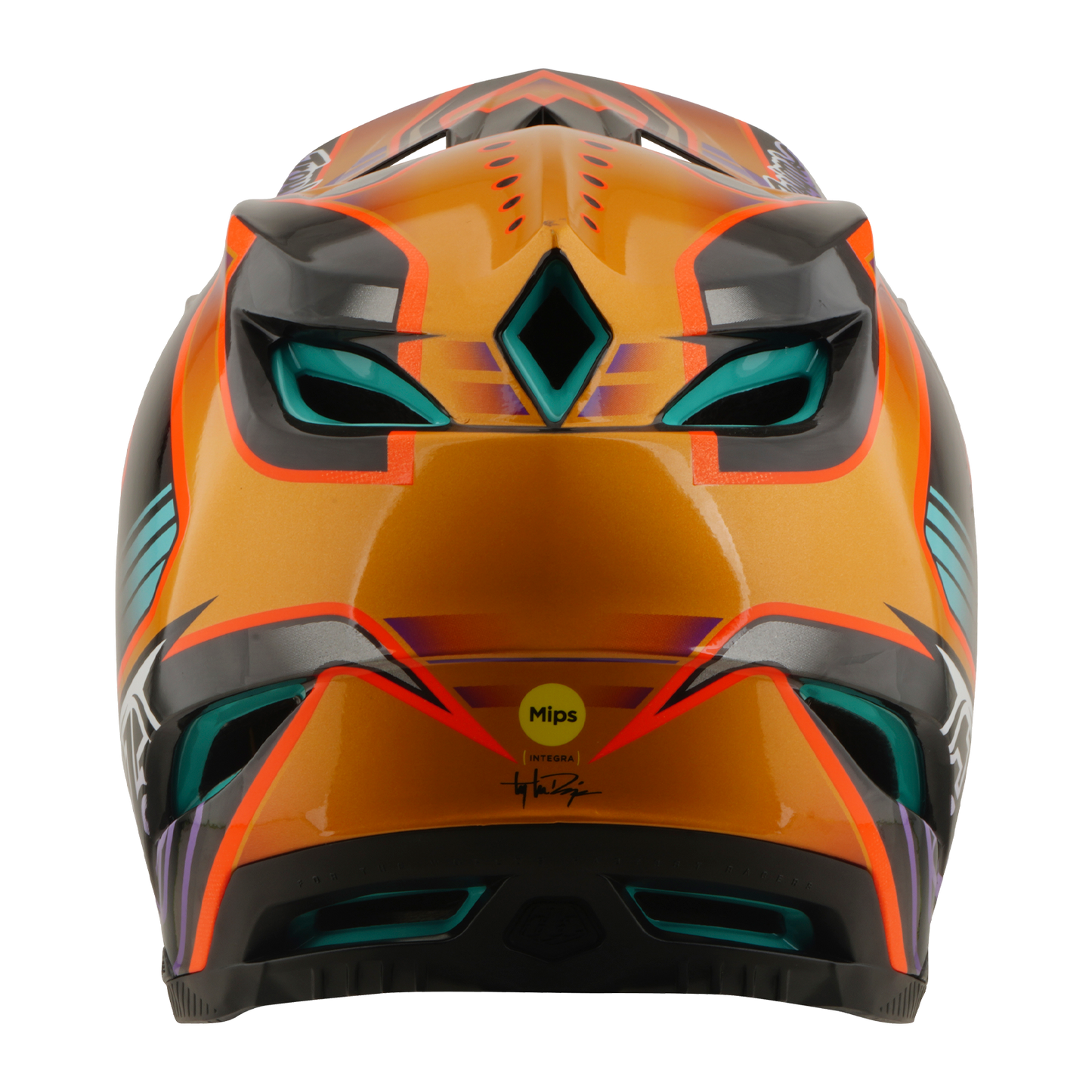 Casque VTT TROY LEE DESIGNS D4 CARBON MIPS Crest Gold