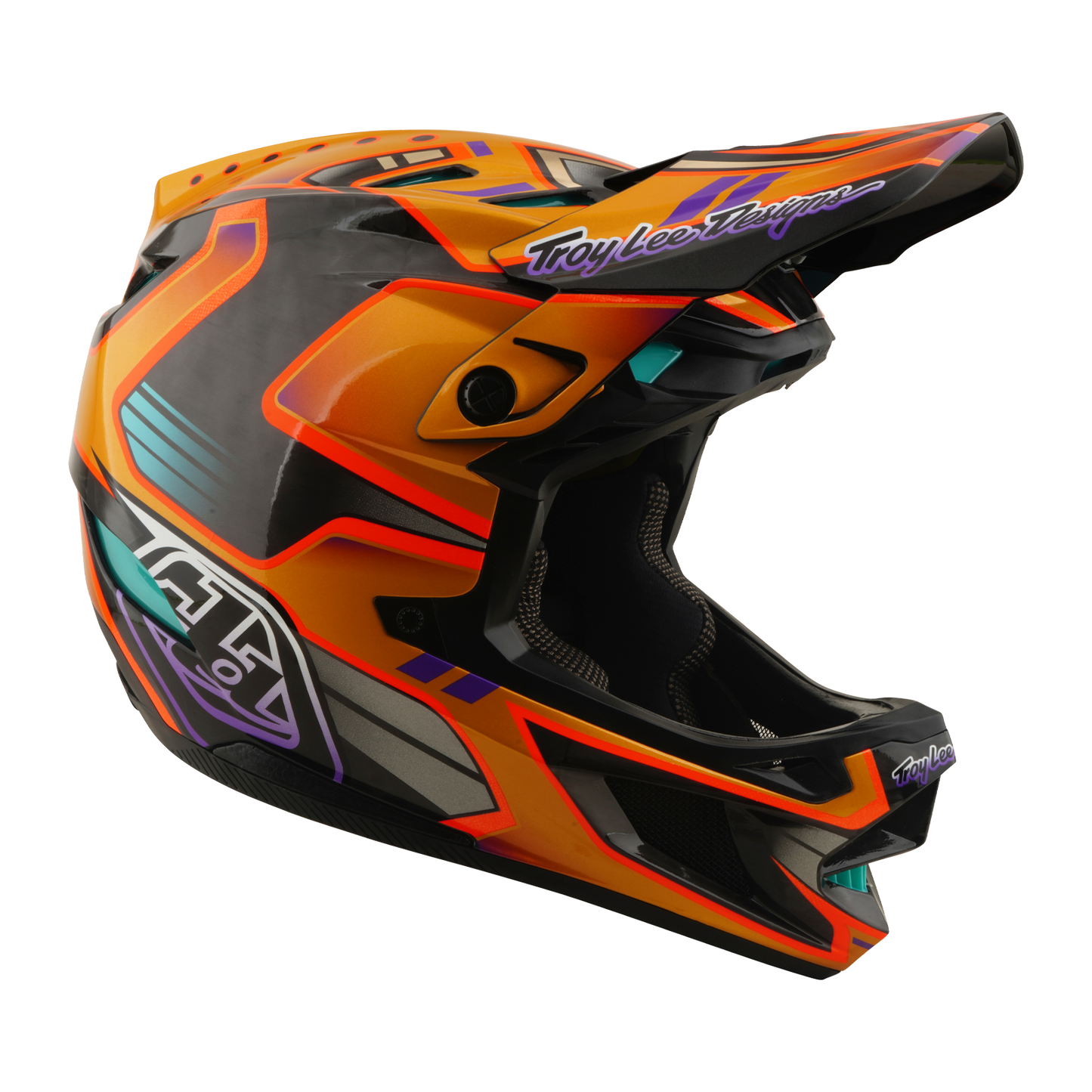 Casque VTT TROY LEE DESIGNS D4 CARBON MIPS Crest Gold