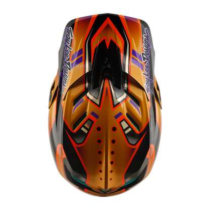 Casque VTT TROY LEE DESIGNS D4 CARBON MIPS Crest Gold