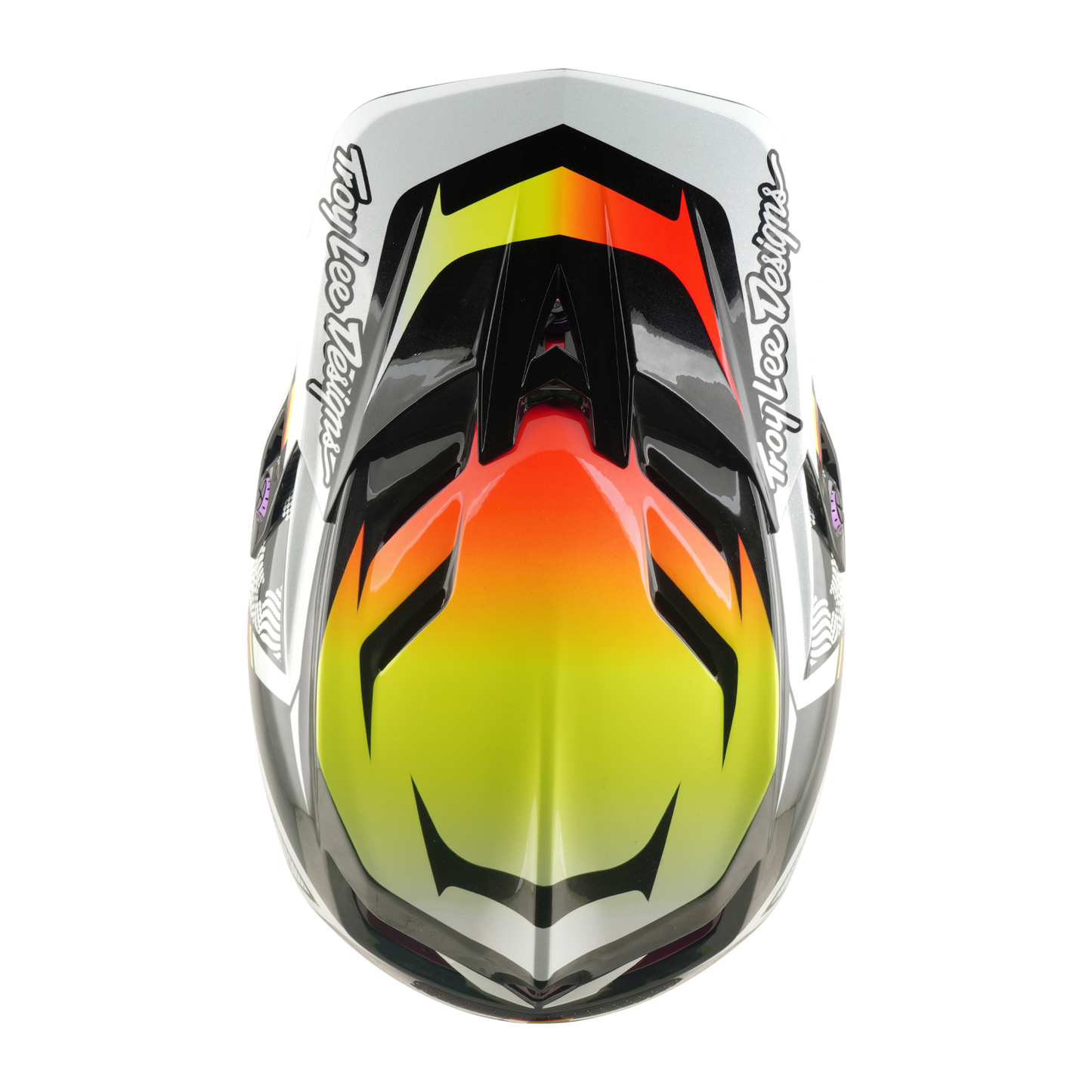 Casque VTT TROY LEE DESIGNS D4 CARBON MIPS Lined Up Noir/Jaune