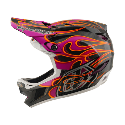 Casque VTT TROY LEE DESIGNS D4 CARBON MIPS Torched Carbon/Magenta