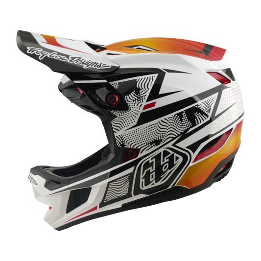 TROY LEE DESIGNS D4 COMPOSITE MIPS LINED UP MTB Helm Wit