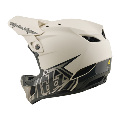 Casque VTT TROY LEE DESIGNS D4 COMPOSITE MIPS STEALTH PUMICE Blanc