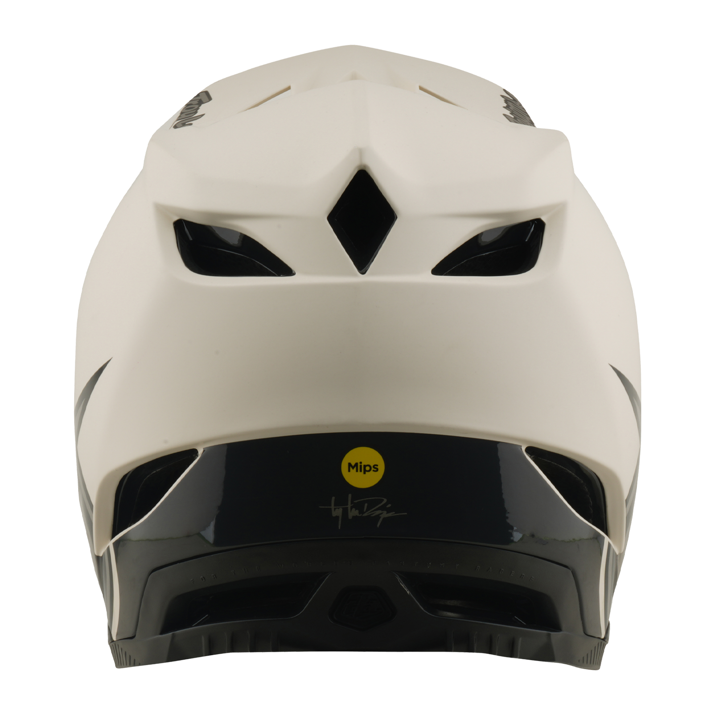TROY LEE DESIGNS D4 COMPOSITE MIPS STEALTH PUMICE MTB Helm Wit