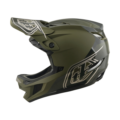 Casque VTT TROY LEE DESIGNS D4 POLYACRYLITE MIPS SHADOW BEETLE Kaki