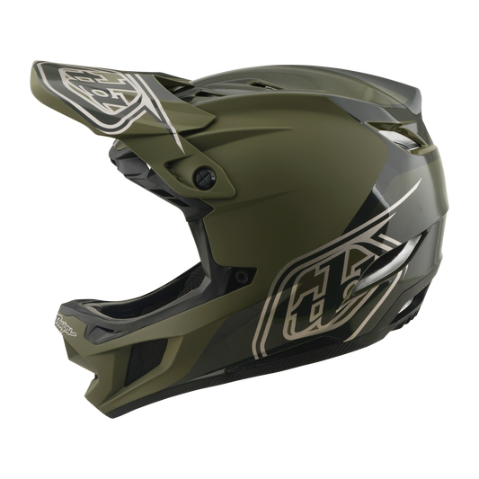 TROY LEE DESIGNS D4 POLYACRYLITE MIPS SHADOW BEETLE MTB Helm Khaki