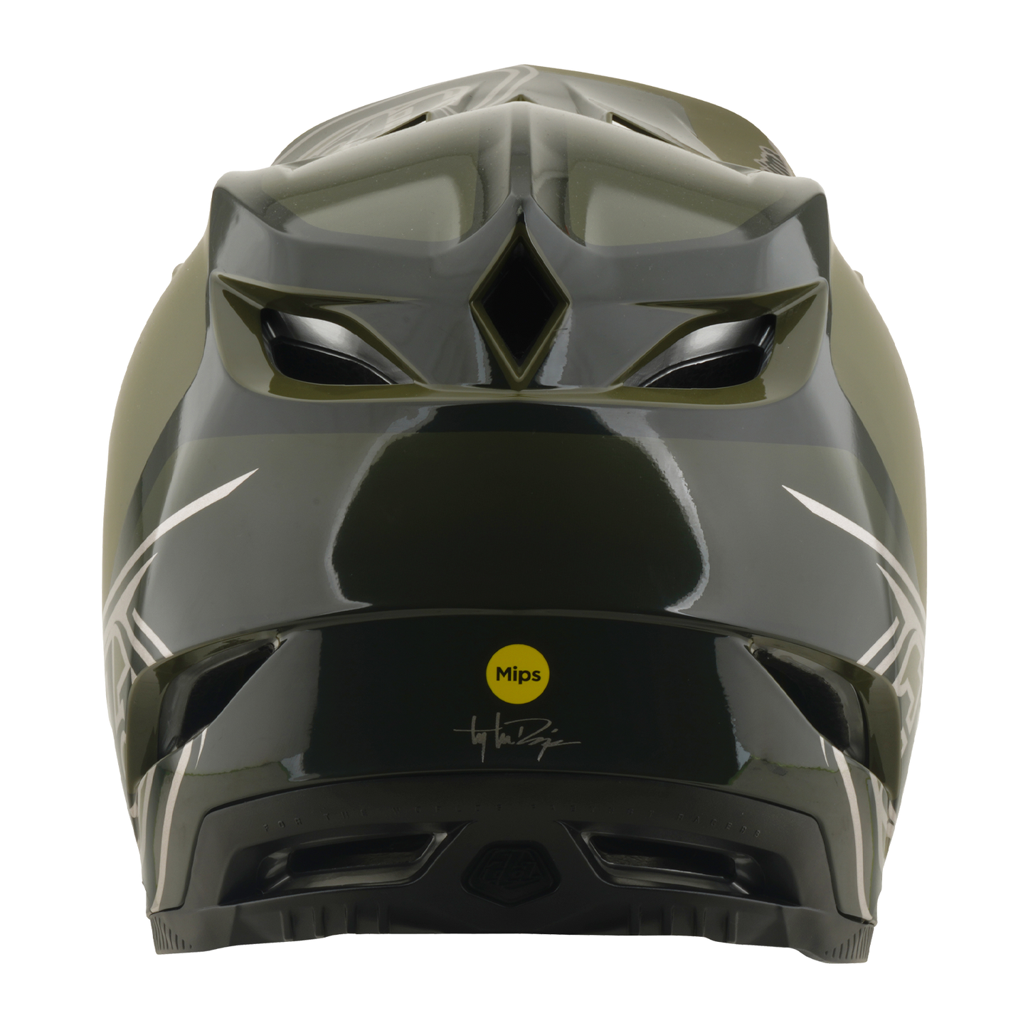 TROY LEE DESIGNS D4 POLYACRYLITE MIPS SHADOW BEETLE MTB Helm Khaki