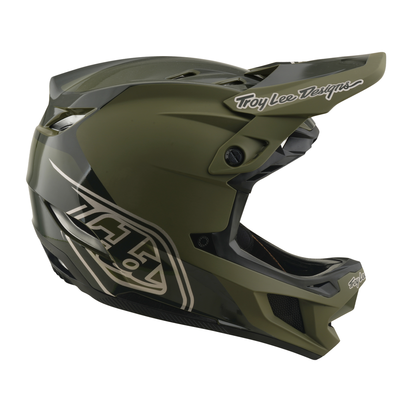 TROY LEE DESIGNS D4 POLYACRYLITE MIPS SHADOW BEETLE MTB Helm Khaki