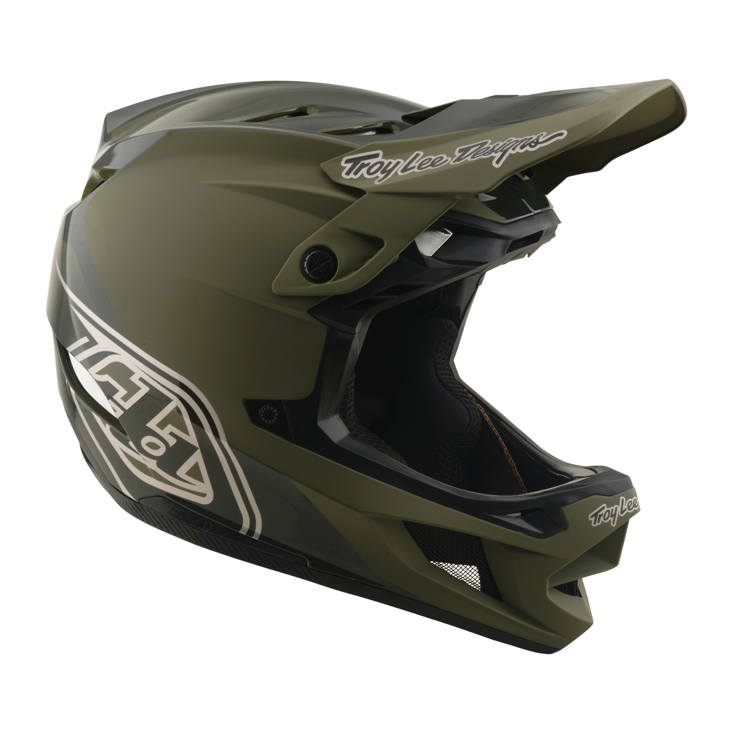 TROY LEE DESIGNS D4 POLYACRYLITE MIPS SHADOW BEETLE MTB Helm Khaki