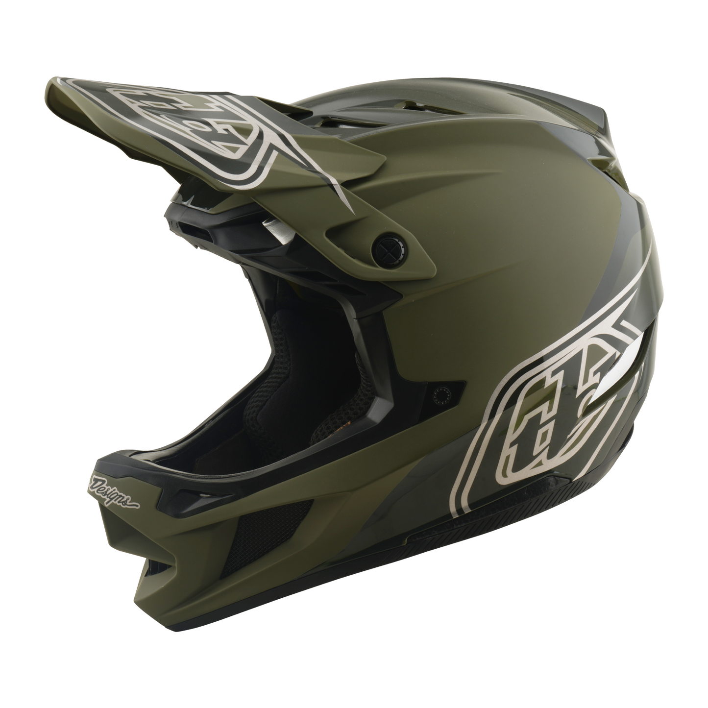 TROY LEE DESIGNS D4 POLYACRYLITE MIPS SHADOW BEETLE MTB Helm Khaki