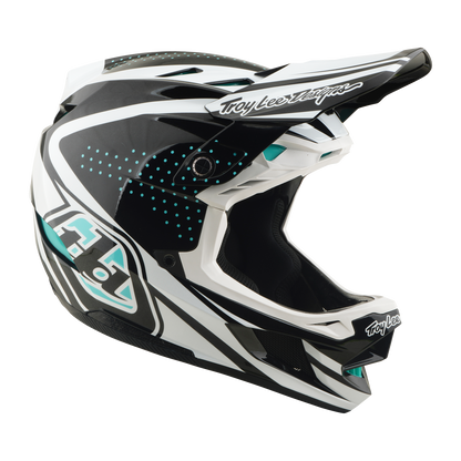 Casque VTT TROY LEE DESIGNS D4 POLYACRYLITE MIPS THE LINE Charcoal/Blanc