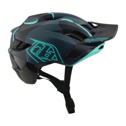 MTB-helm TROY LEE DESIGNS FLOWLINE SE MIPS BADGE Carbon/Blauw