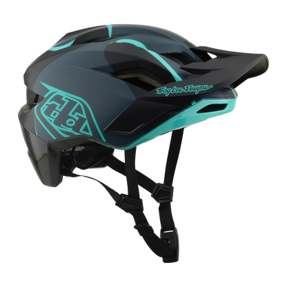 MTB-helm TROY LEE DESIGNS FLOWLINE SE MIPS BADGE Carbon/Blauw