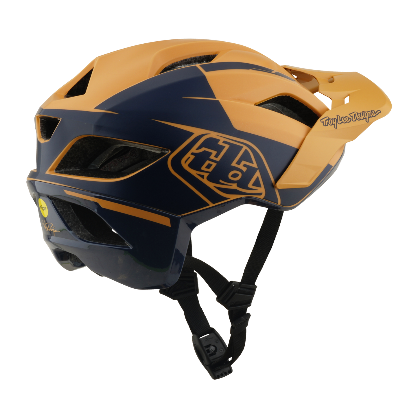 Casque VTT TROY LEE DESIGNS FLOWLINE SE MIPS HYDRO Moutarde/Noir
