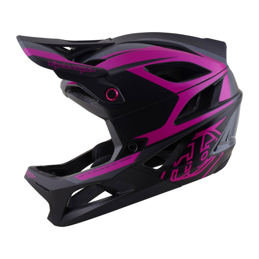 Casque VTT TROY LEE DESIGNS STAGE 2 HIGH VIZ Gris/Neon Fuschia