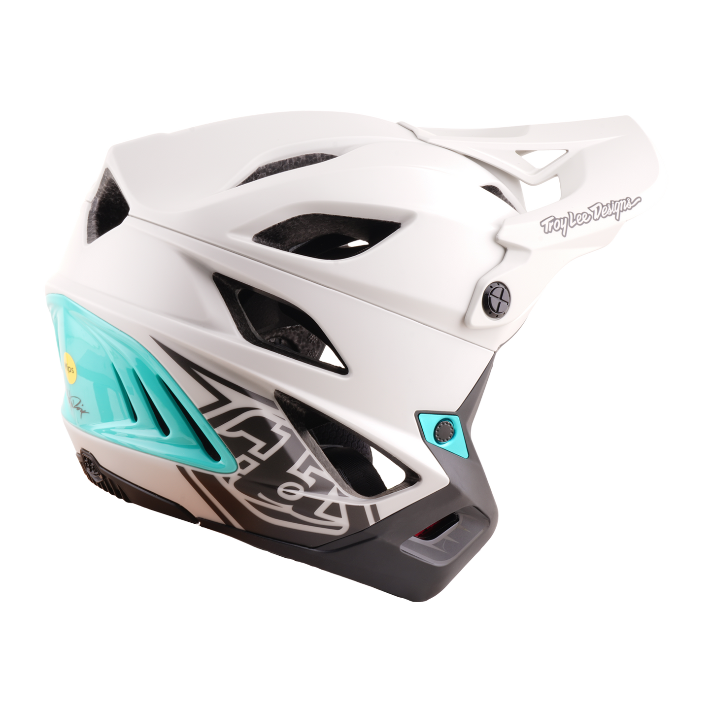 Casque VTT TROY LEE DESIGNS STAGE STUNT DRONE PUMICE Gris/Vert