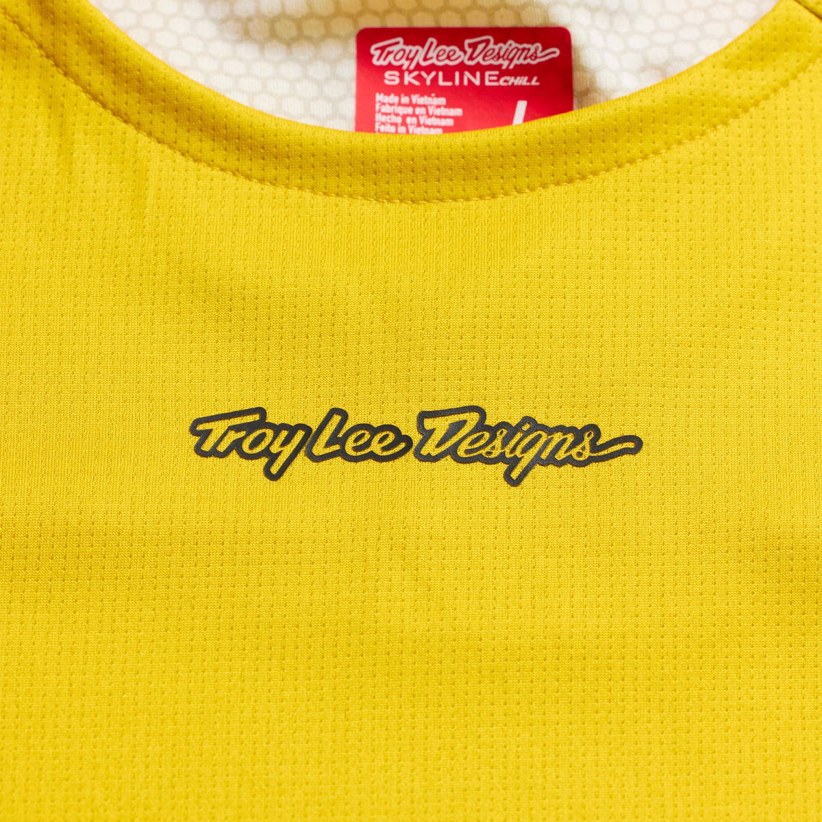 TROY LEE DESIGNS SKYLINE CHILL SWITCHBACK fietsshirt met lange mouwen, zuurgeel