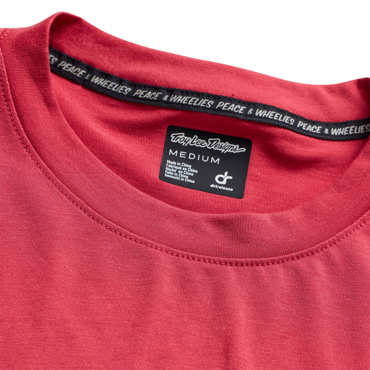 Fietsshirt TROY LEE DESIGNS SKYLINE RIDE FEATHERED met lange mouwen, vurig rood