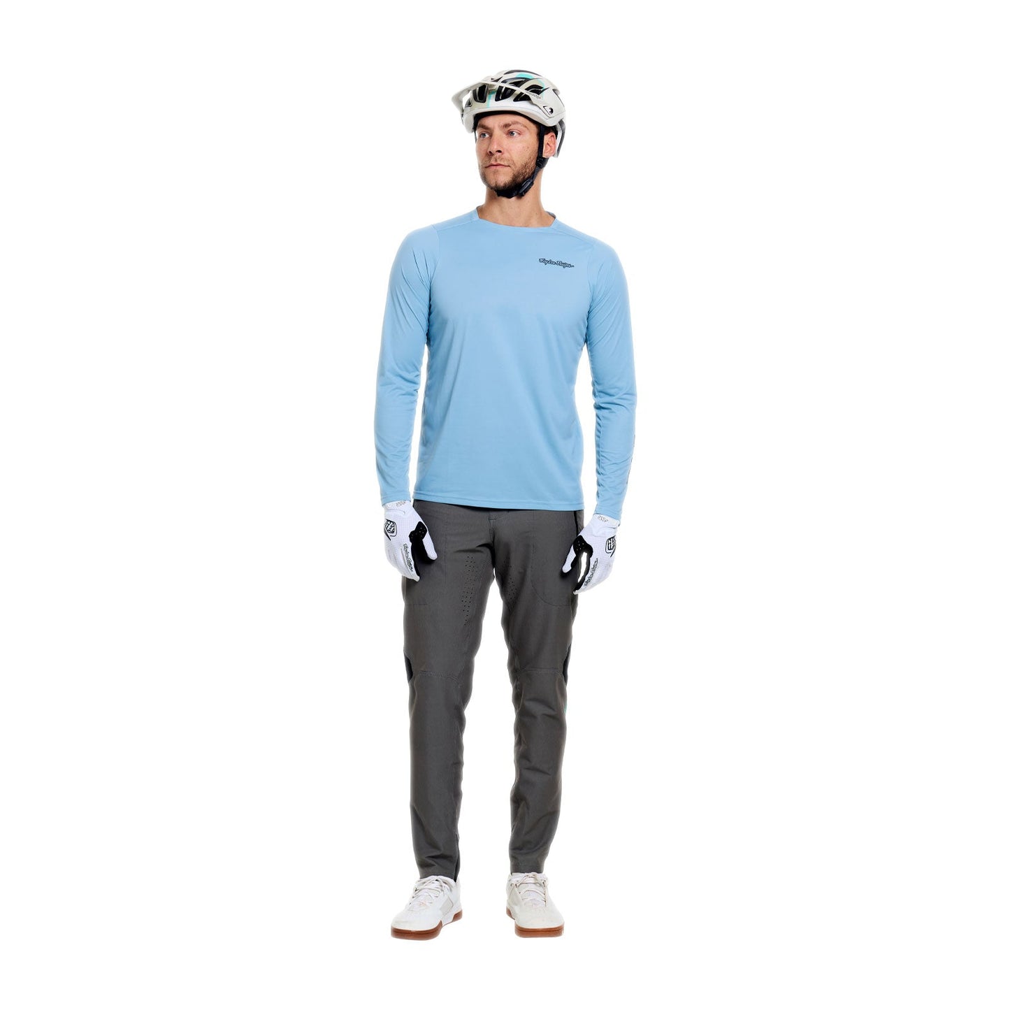 Maillot TROY LEE DESIGNS SKYLINE PRO MONO Manches Longues Bleu