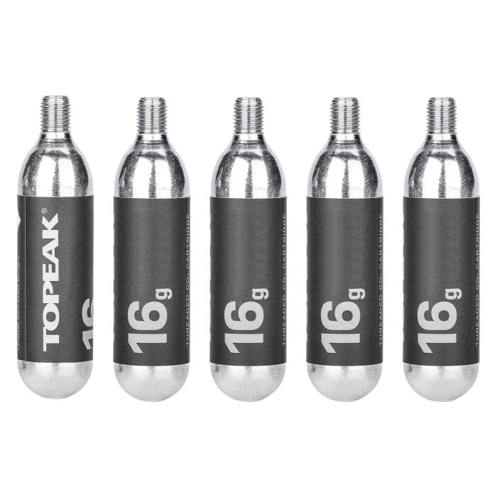 TOPEAK CO2 patronen met schroefdraad 16g (5 stuks)