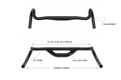 Gravelstuur REDSHIFT Top Shelf 25° Flare Rise 70mm