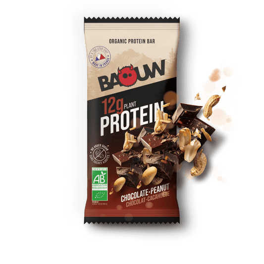 BAOUW ORGANIC EXTRA Chocolade/Marshmallow Eiwitreep (50g)