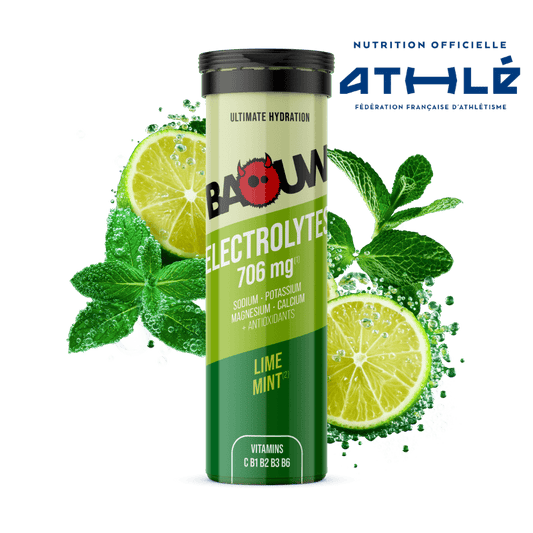 BAOUW Energiedrank (Tube van 10 tabletten) Limoen/Munt