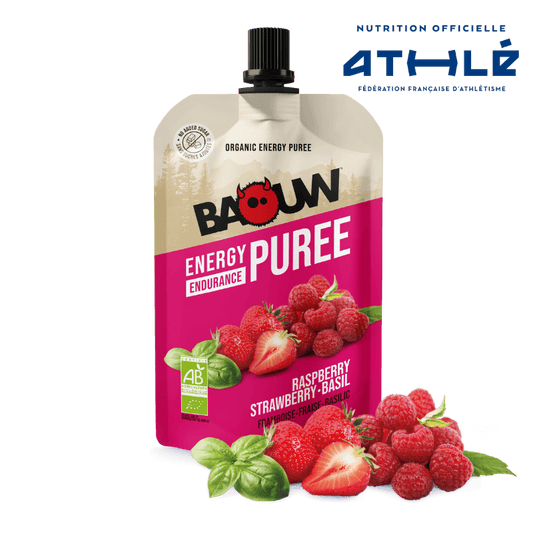 BAOUW Biologisch Recept Energiepuree met Framboos/Straalbes/Basilicumfruit (90g)